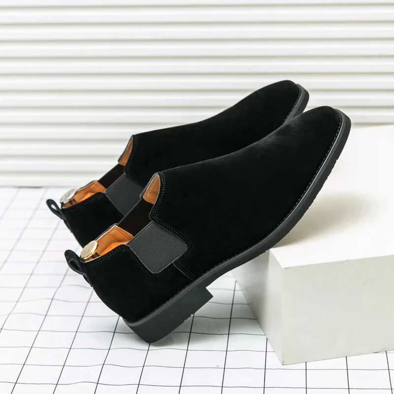 Elegantes zapatos británicos de ante - Imagen 8