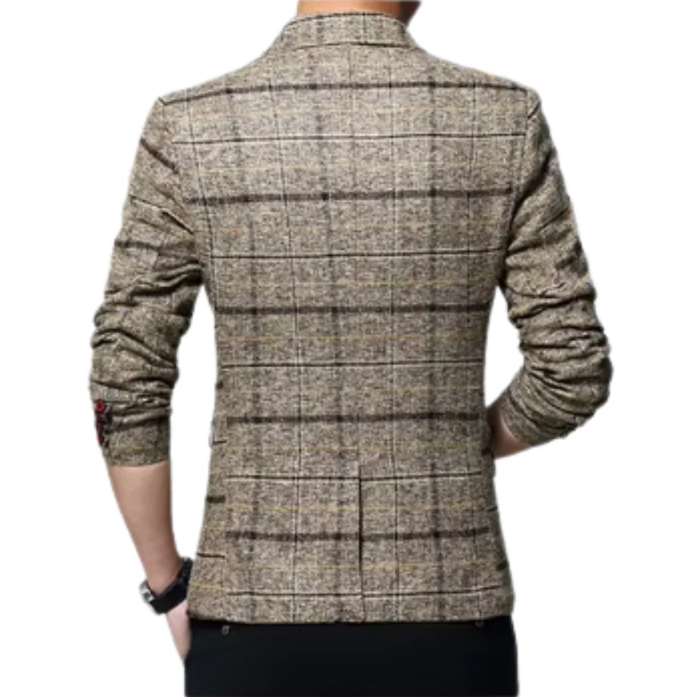 Elegante chaqueta a cuadros - Imagen 9