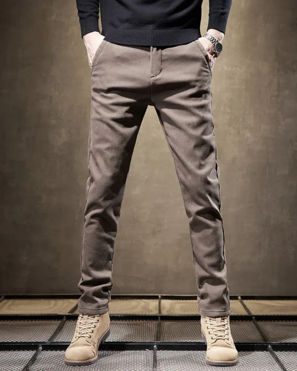 Pantalones informales de corte ajustado - Imagen 3