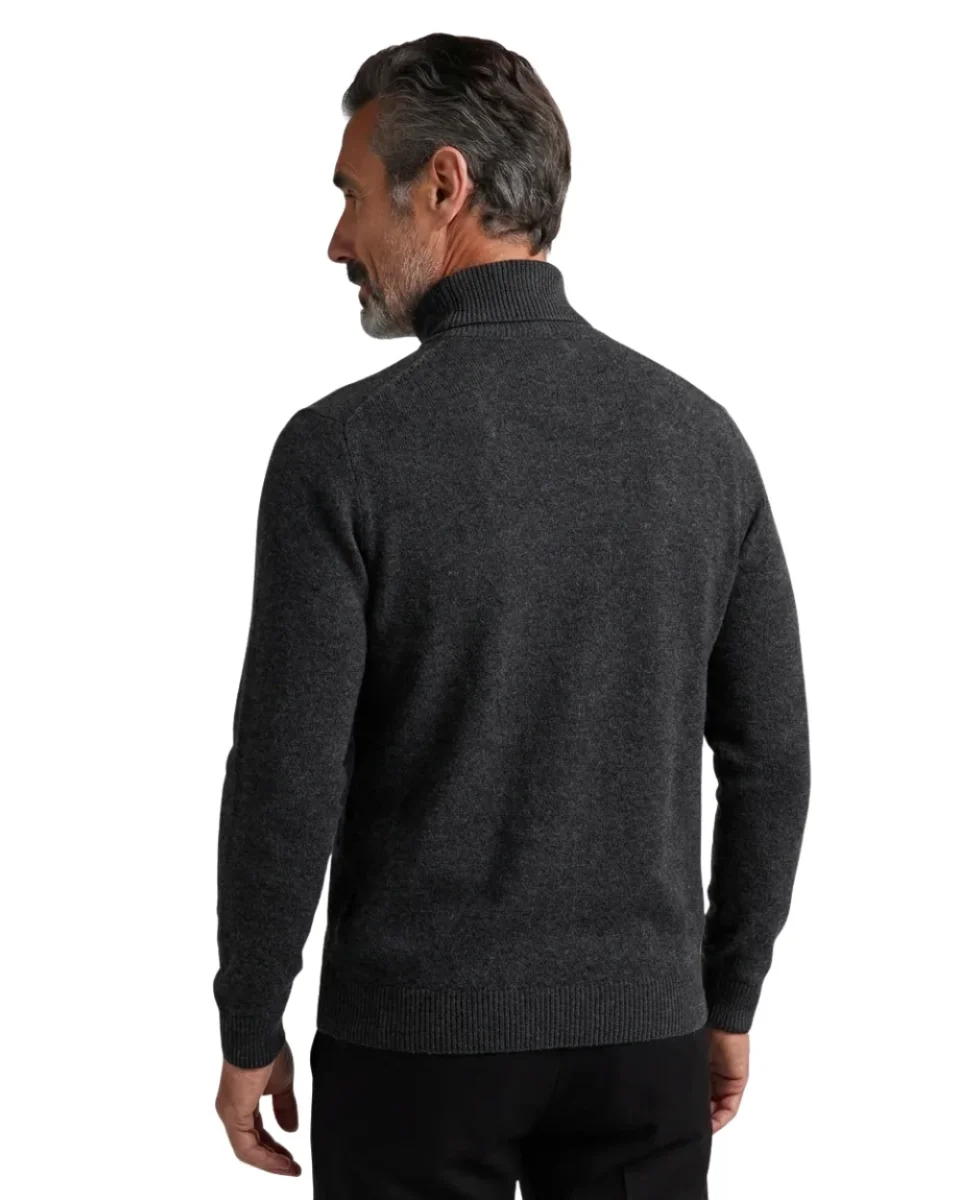 Jersey de cuello alto elegante y grueso de lana - Imagen 3