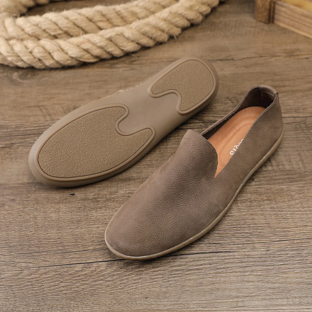 Mocasines de piel para hombre - Imagen 5