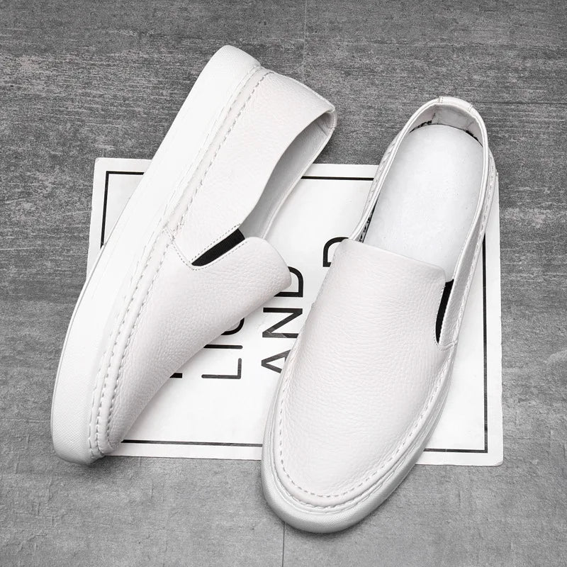 Zapatos elegantes de piel sin cordones - Imagen 8