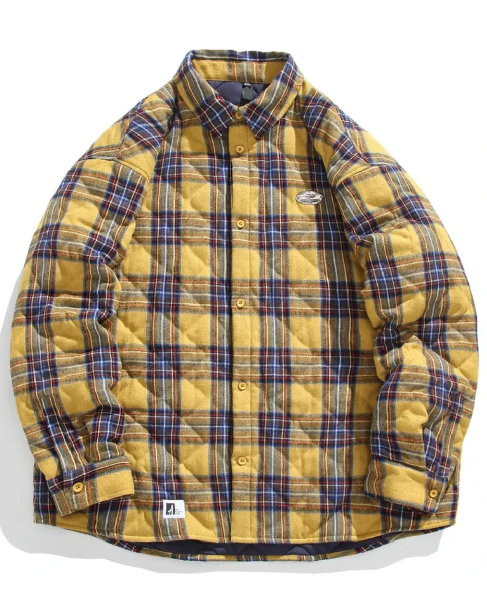 Chaqueta acolchada vintage de algodón - Imagen 3