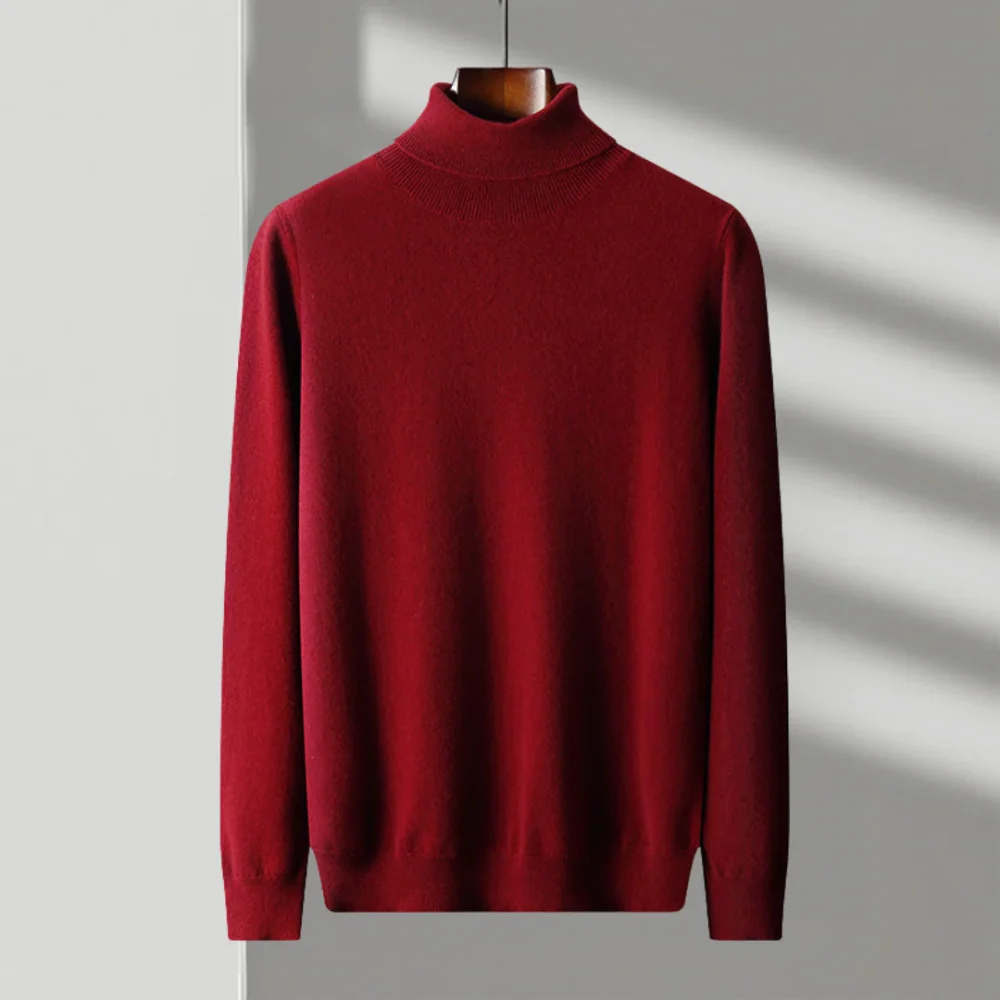 Jersey de cuello alto de lana merina de Cagliari - Imagen 4