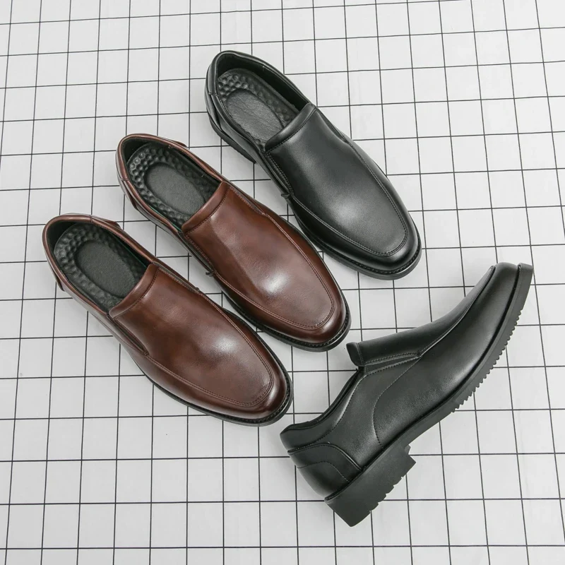 Mocasines elegantes de piel sin cordones - Imagen 6