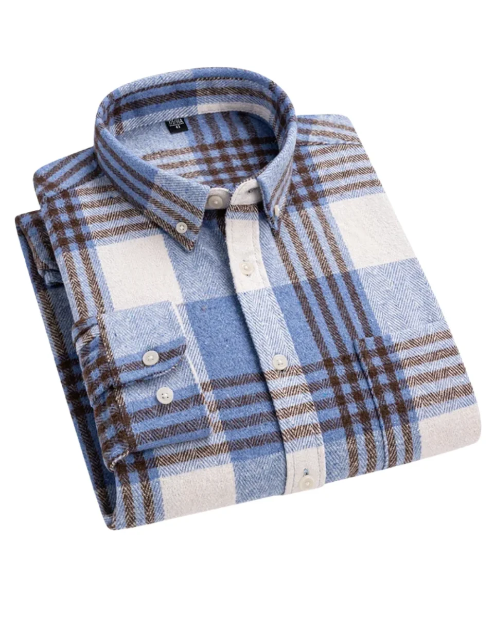 Givalli - Camisa de algodón a cuadros - Imagen 3