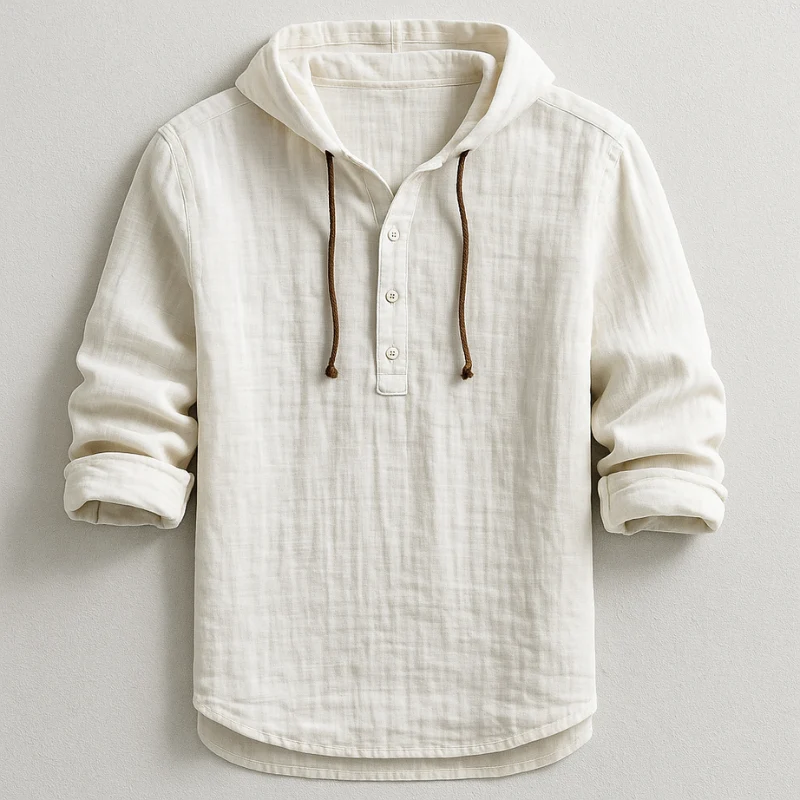 Camisa elegante con capucha - Imagen 6