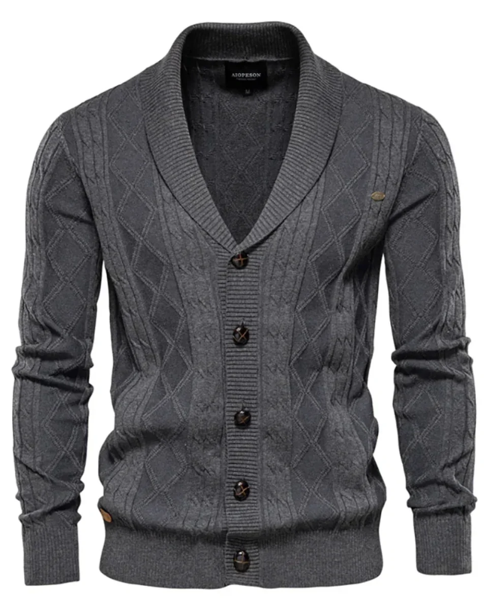 Cárdigan de lujo para hombre con botones - Imagen 3
