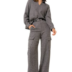 Pantalón cargo en tweed CAROLINE BISS