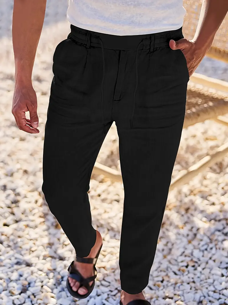 Pantalones elegantes de lino - Imagen 8