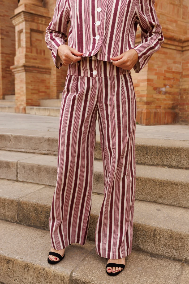 PANTALÓN RAYAS BERENJENA - Imagen 6