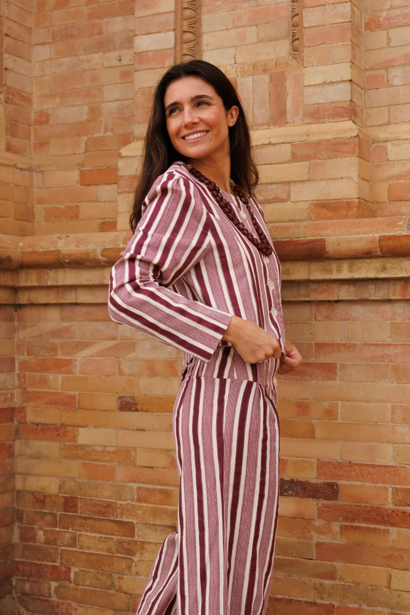 PANTALÓN RAYAS BERENJENA - Imagen 7