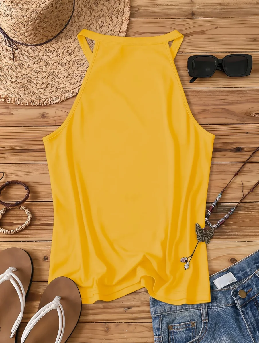 Débardeur Femme Style Bohème à Motif Fleurs Sauvages – Idéal Été et Loisirs - Imagen 7
