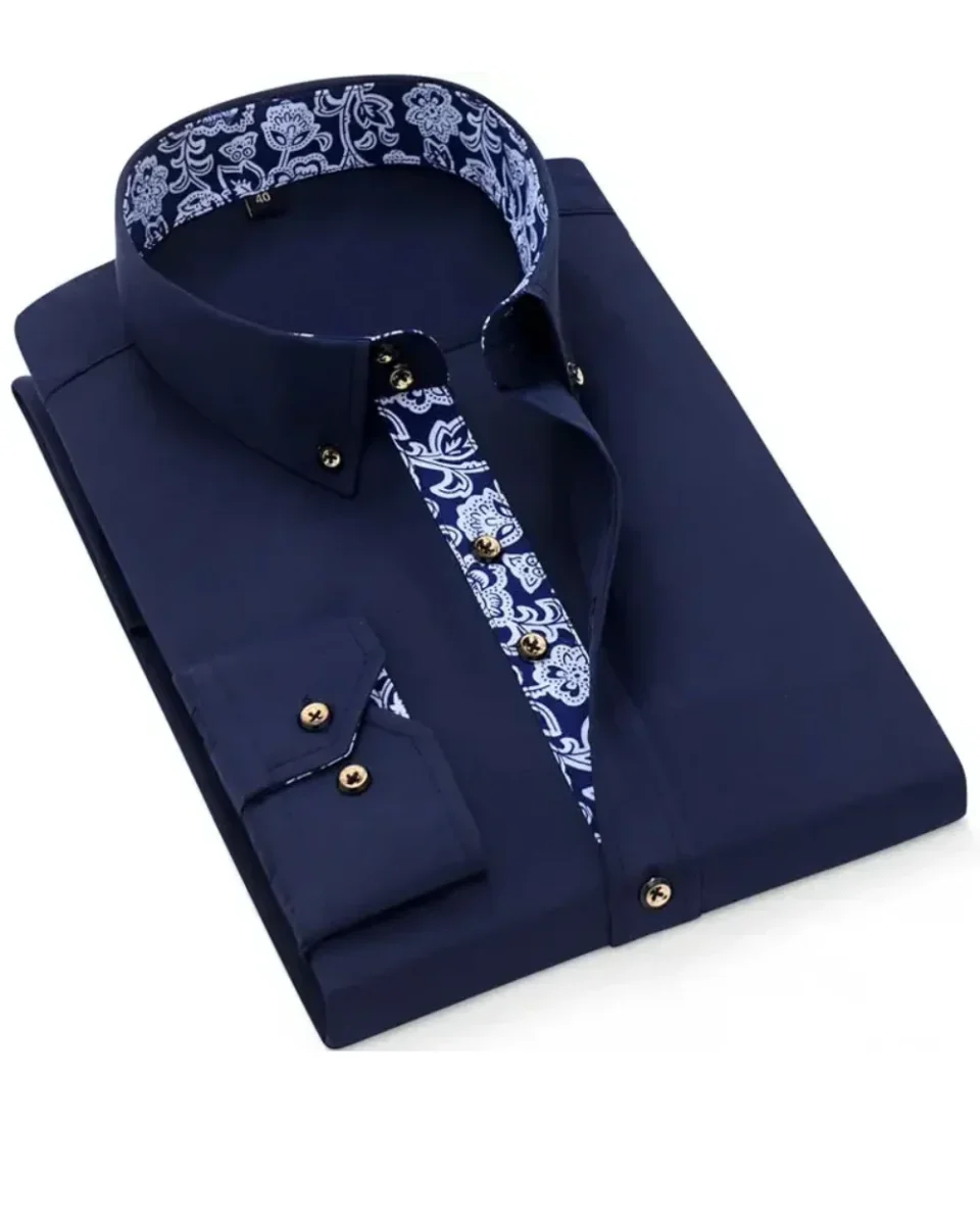 Givalli - Camisa clásica de algodón - Imagen 4
