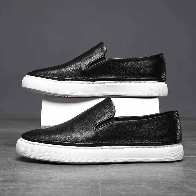Zapatos elegantes de piel sin cordones - Imagen 6
