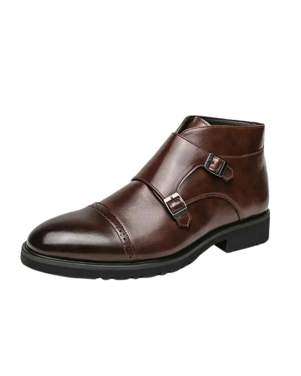 Botas de piel con cierre de hebilla - Imagen 2