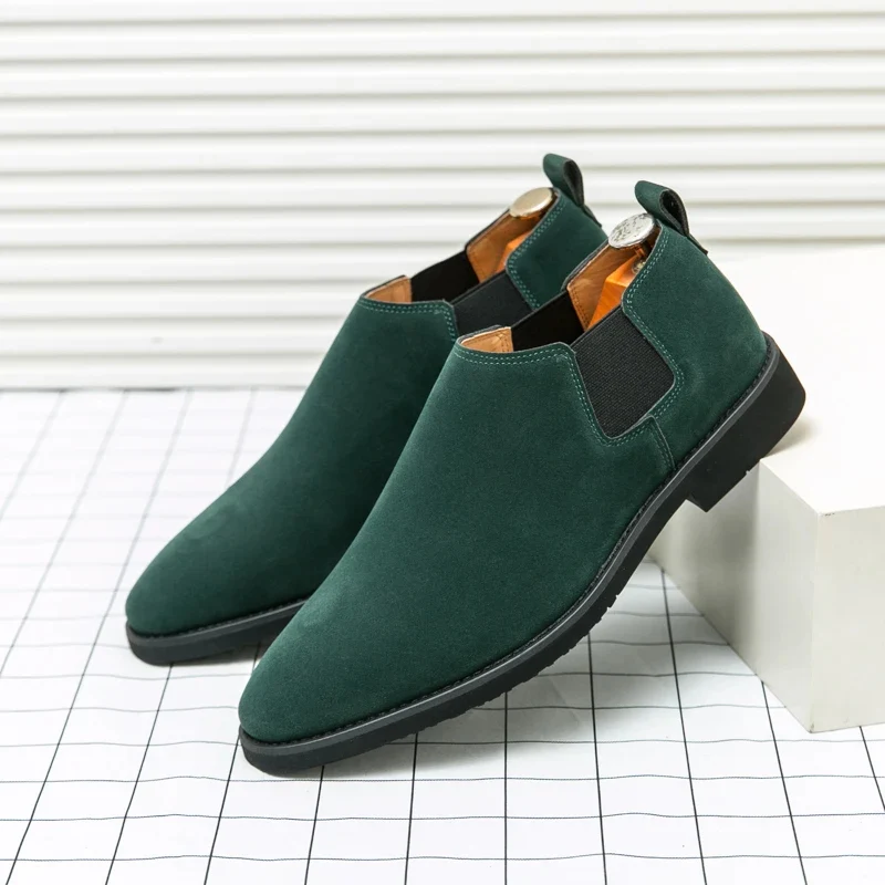 Elegantes zapatos británicos de ante - Imagen 9