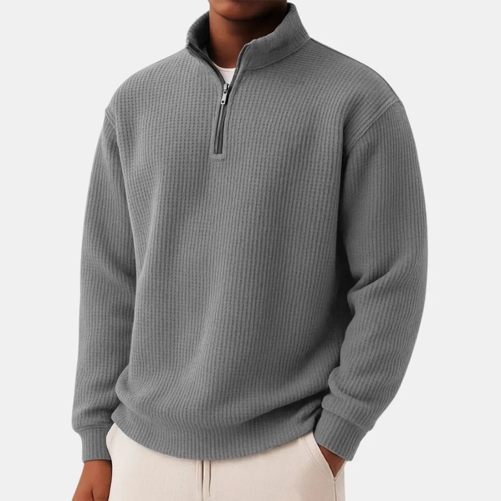 Elegante jersey de punto con cremallera - Imagen 5