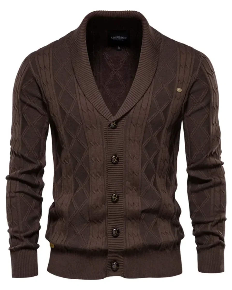 Cárdigan de lujo para hombre con botones - Imagen 7