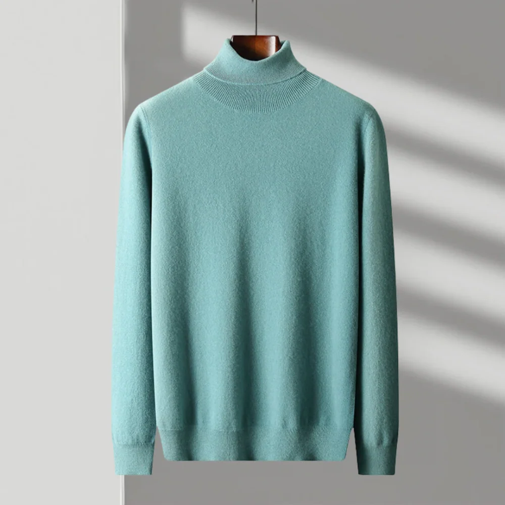 Jersey de cuello alto de lana merina de Cagliari - Imagen 5