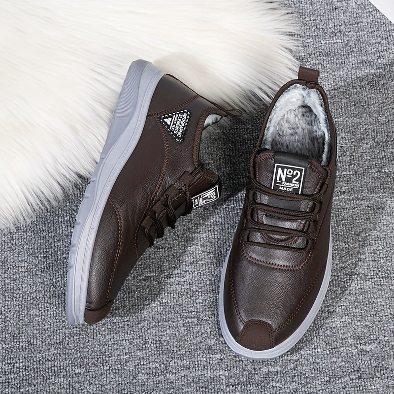 Baskets montantes homme doublure fourrure synthétique noir semelle grise - Imagen 8