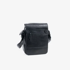 BOLSO REPORTERO PARA HOMBRE, COLOR NEGRO, COLECCIÓN RUSTIC 40101