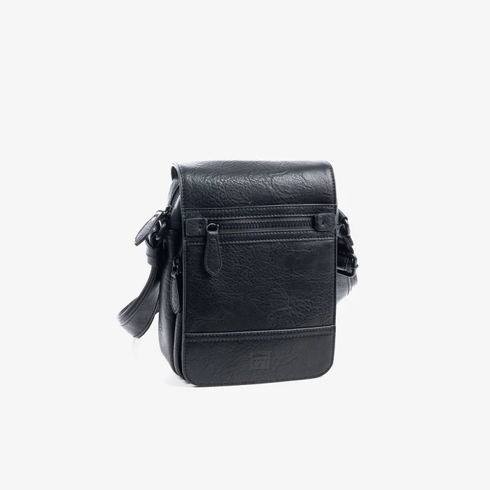 BOLSO REPORTERO PARA HOMBRE, COLOR NEGRO, COLECCIÓN RUSTIC 40101