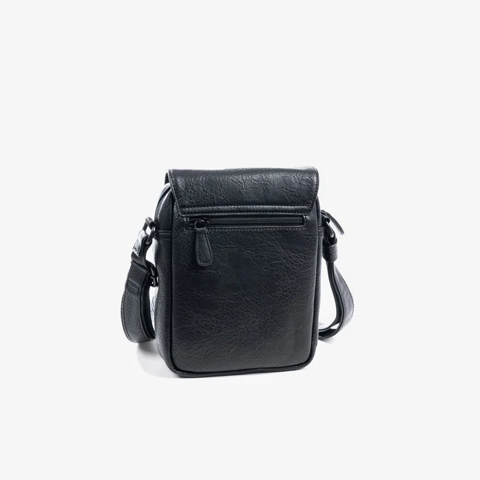 BOLSO REPORTERO PARA HOMBRE, COLOR NEGRO, COLECCIÓN RUSTIC 40101 - Imagen 3