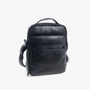BOLSO REPORTERO PARA HOMBRE, COLOR NEGRO, COLECCIÓN RUSTIC 40107