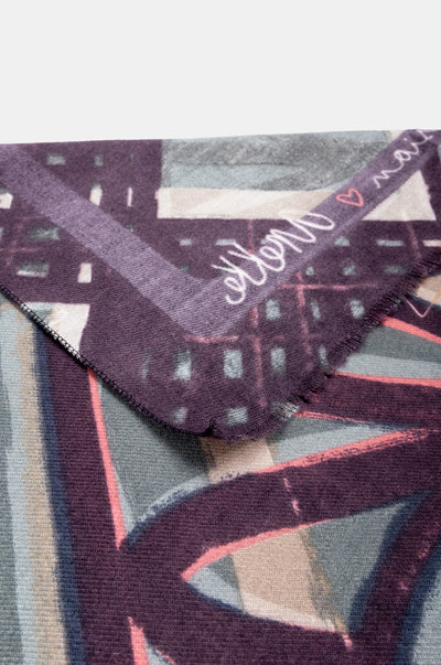 Pashmina Azul Estampada 41470-101 - Imagen 6