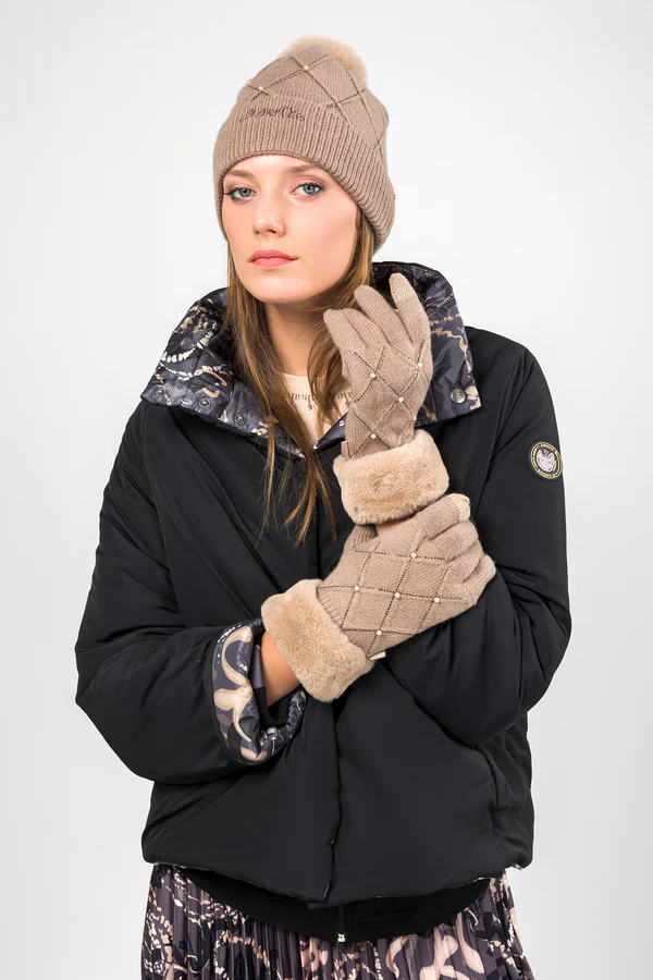 Guantes de punto ANEKKE Beige 41482-022 - Imagen 3