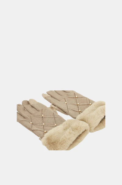 Guantes de punto ANEKKE Beige 41482-022 - Imagen 4