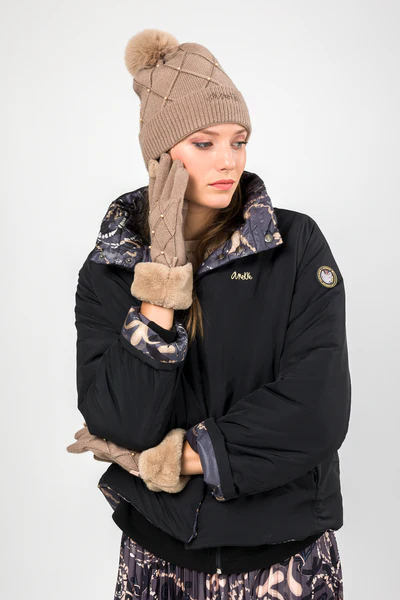 Guantes de punto ANEKKE Beige 41482-022 - Imagen 5