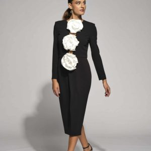 Vestido midi camelias