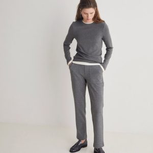 Pantalones regular fit afranelado YERSE