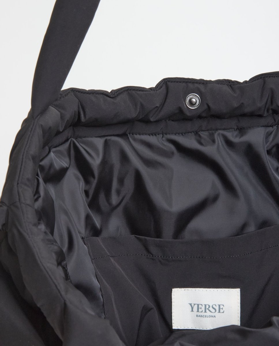 Bolso acolchado negro YERSE - Imagen 6