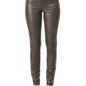 Pantalón polipiel corte chino