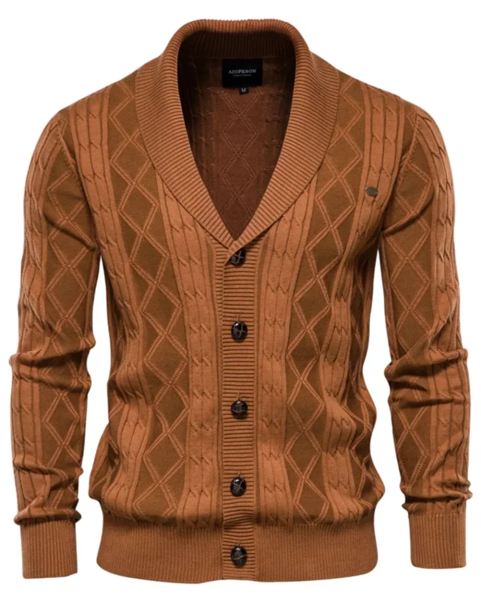 Cárdigan de lujo para hombre con botones - Imagen 4