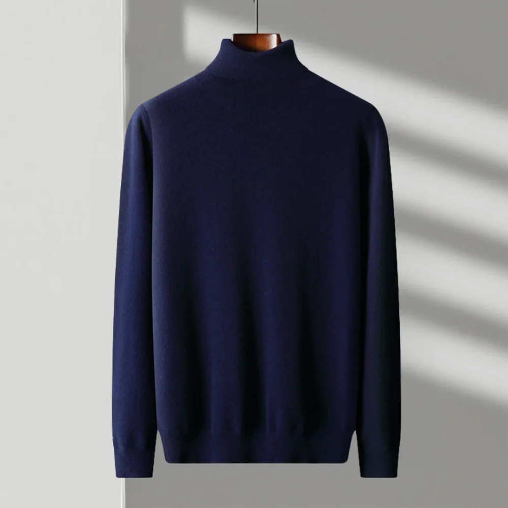Jersey de cuello alto de lana merina de Cagliari - Imagen 6