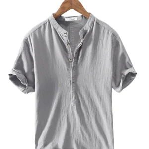 Camisa de lino de Singapur