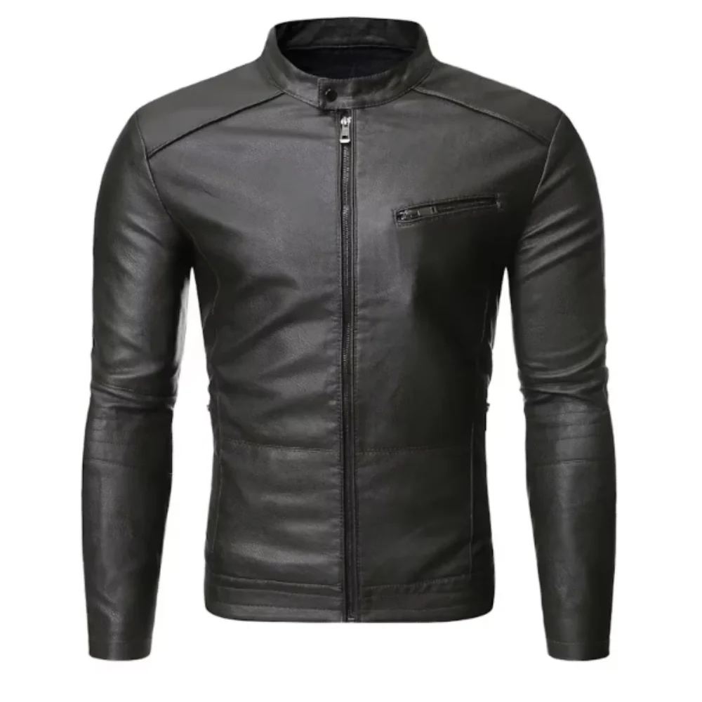 Chaqueta de cuero elegante - Imagen 8