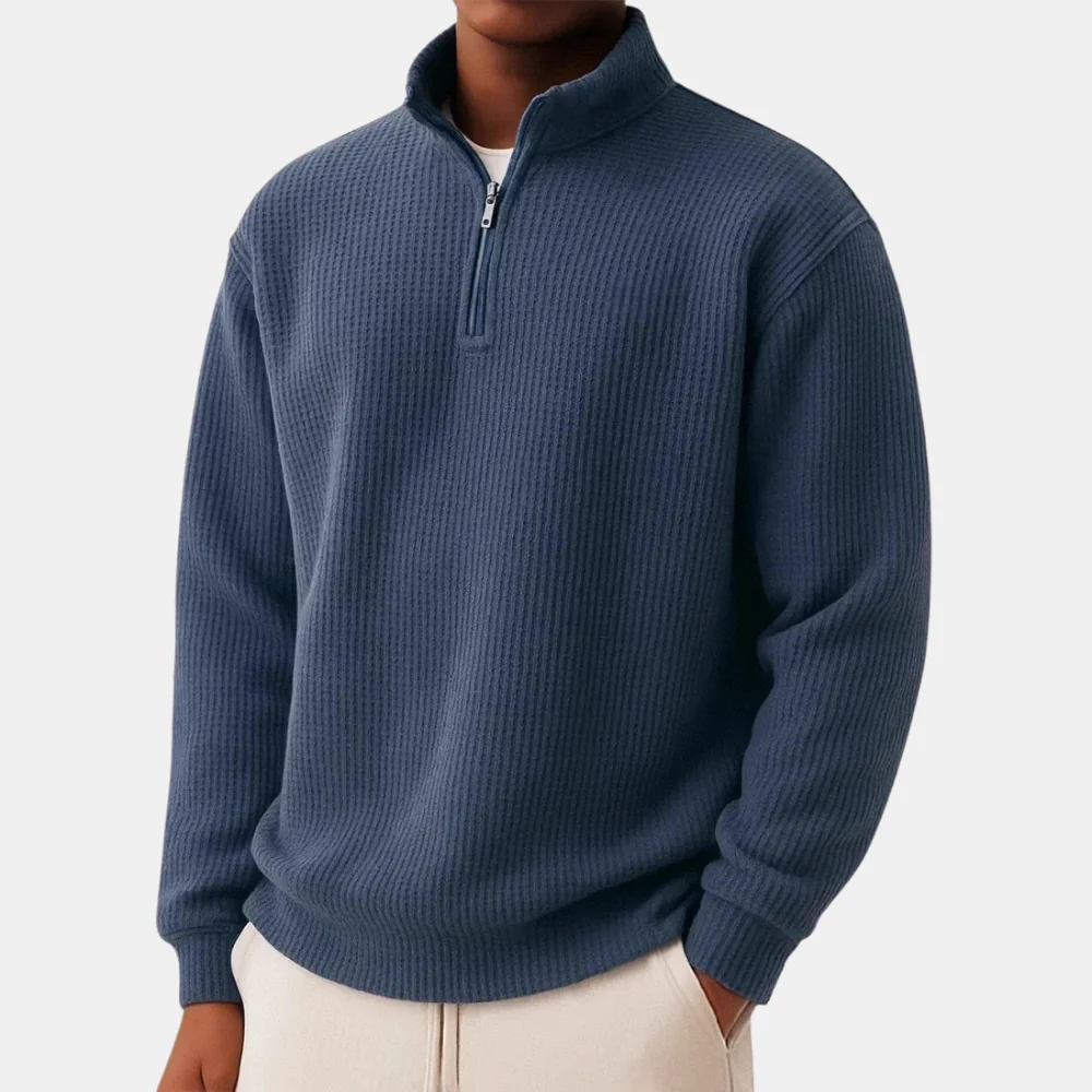 Elegante jersey de punto con cremallera - Imagen 3
