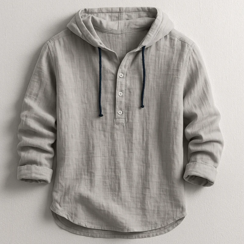 Camisa elegante con capucha - Imagen 5