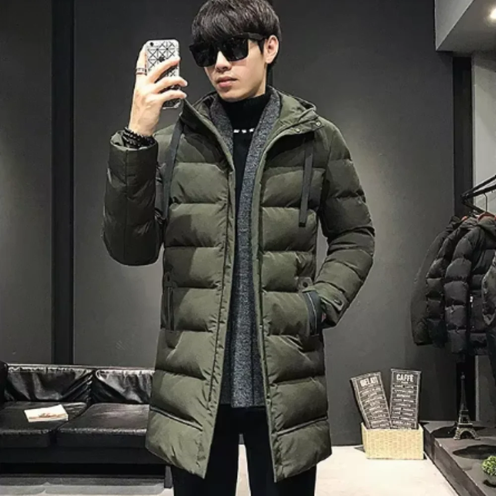 Chaqueta larga de invierno para hombre - Imagen 4