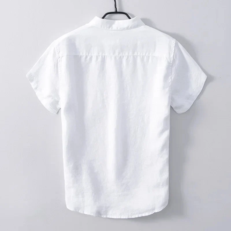 Camisa informal de lino para hombre - Imagen 6