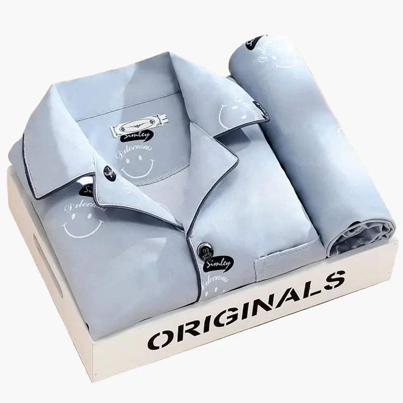 Pyjama Homme Élégant Motif Plumes – Ensemble Confort Nuit et Détente - Imagen 5