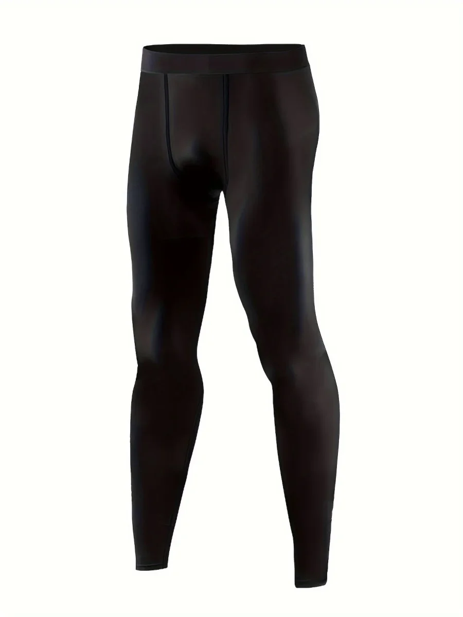 Lot de 3 Pantalons de Compression Homme Noirs Doublés Thermiques - Imagen 3