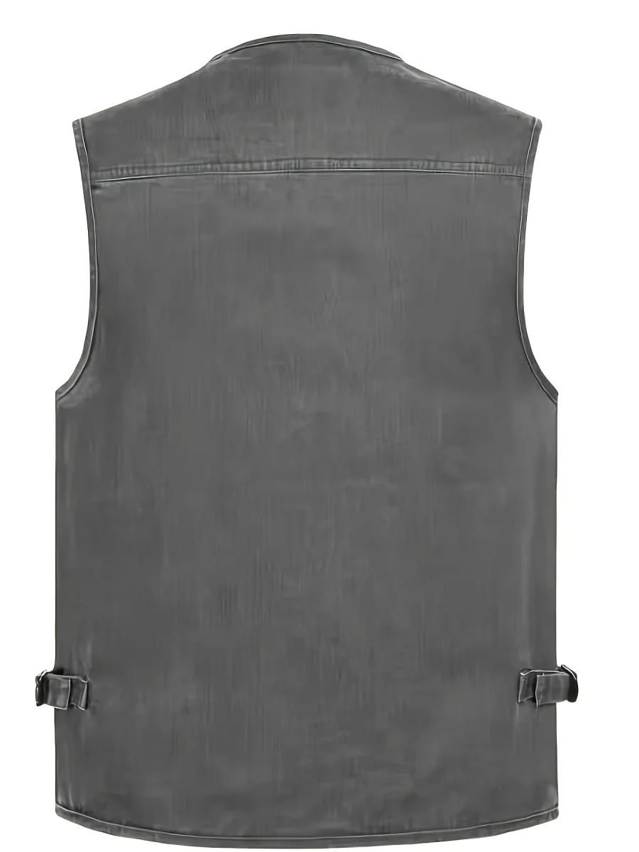 Gilet multi-poches homme style outdoor pour la pêche, la randonnée et la photographie - Imagen 7