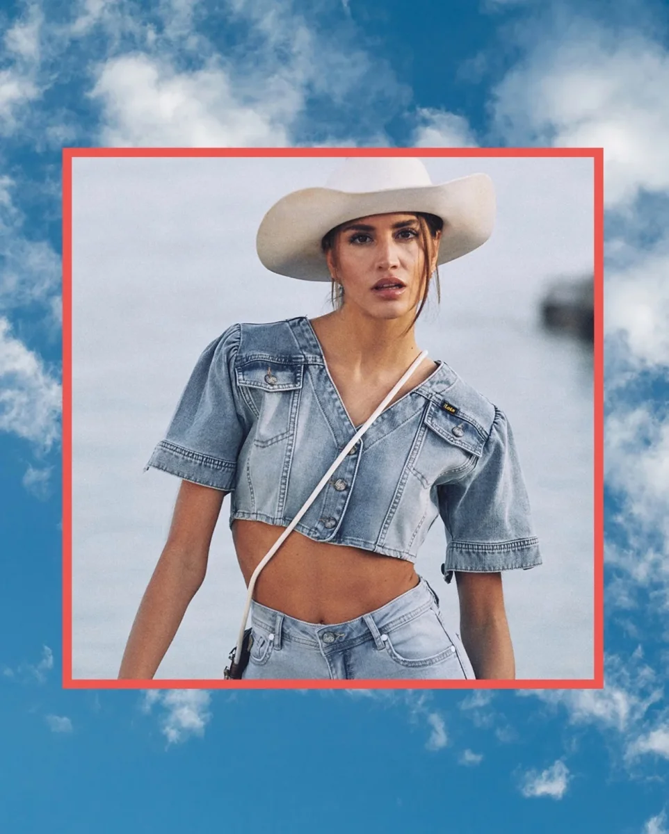 "Grace Carine" top camisa denim Lois - Imagen 4