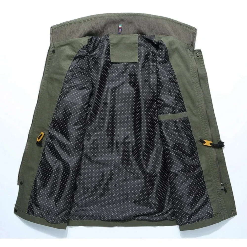 Elegante chaqueta cargo de algodón - Imagen 7